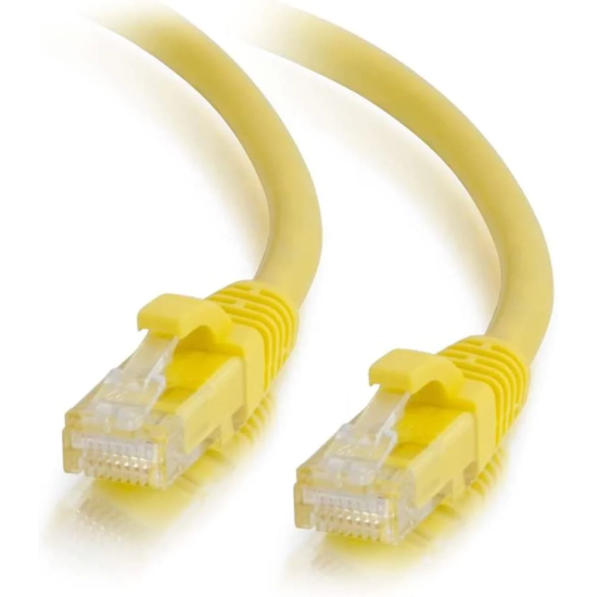 6FT C2G RJ-45 Male To RJ-45 Male Cat6 Snagless Unshielded Ethernet Network Patch Cable - Yellow   Image