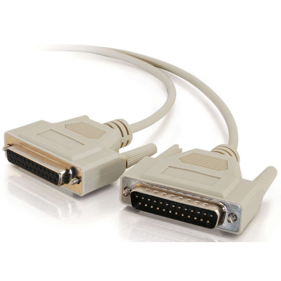6FT C2G DB25 Male To DB25 Female Networking Cable - Beige Image