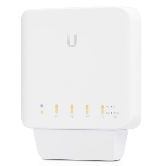 Ubiquiti UniFi Switch Flex Managed L2 Gigabit Ethernet Power Over Ethernet PoE Switch- White Image