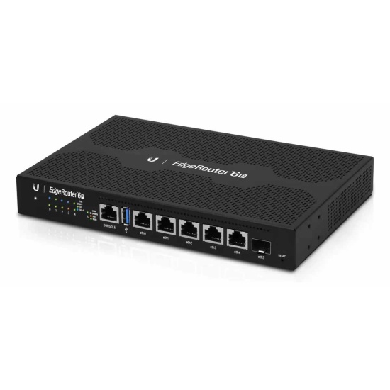 Ubiquiti EdgeRouter 6P Gigabit Ethernet Wired Router - Black Image