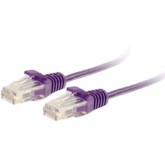 3FT C2G Cat6 UTP Slim Network Cable - Purple Image
