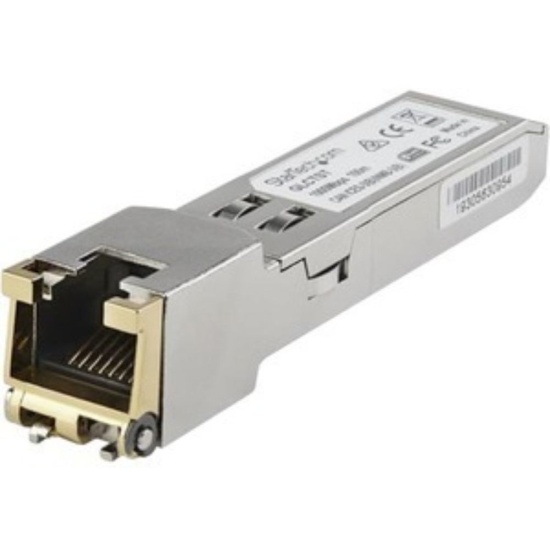 StarTech Dell Copatible SFP To RJ45 Cat6 Cat5e Gigabit Ethernet SFP Network Transceiver Image