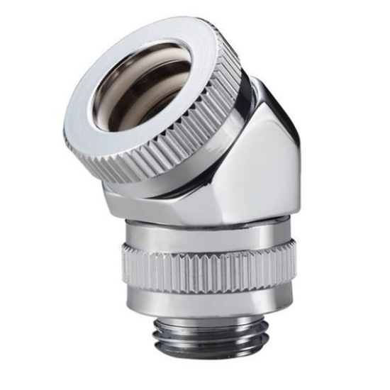 Phanteks Rotary Hard Tube 12MM Fitting - Chrome Image