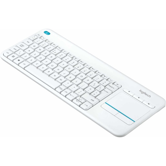 Logitech K400 Wireless Touch Keyboard - White - Italian Layout Image