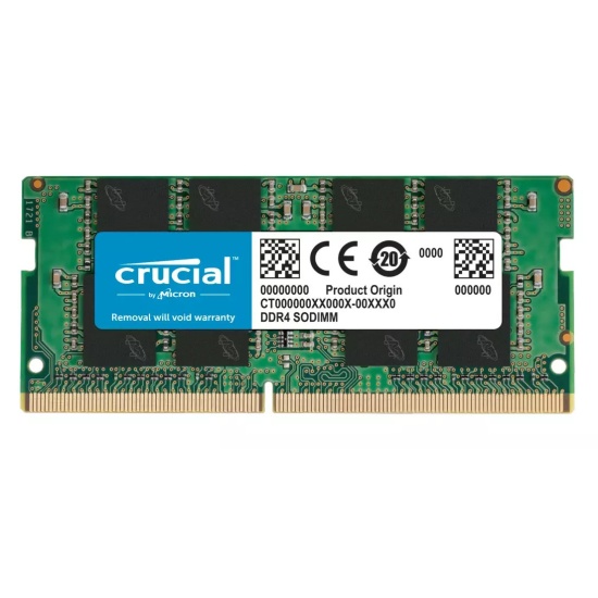 8GB Crucial 3200MHz DDR4 SO DIMM Memory Module (1x8GB) Image
