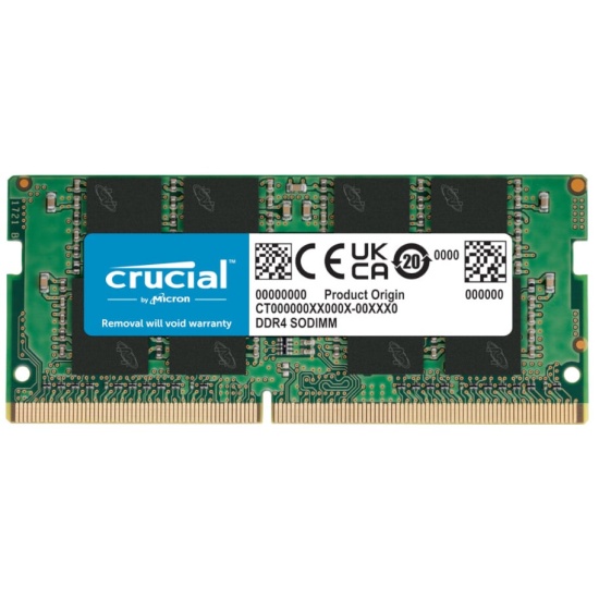 8GB Crucial DDR4 SO DIMM 3200MHz CL22 Memory Module Image