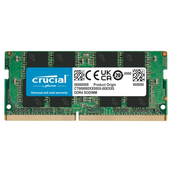 8GB Crucial DDR4 SO-DIMM 3200MHz CL22 Memory Module (1x8GB) Image