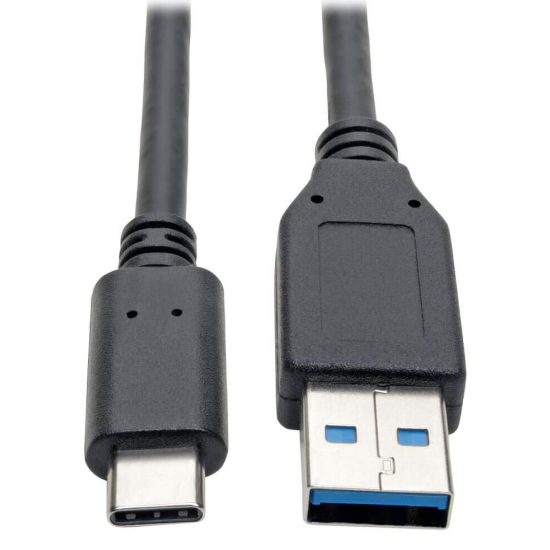 6FT Tripp Lite USB-C Male To USB-A Male Extension Cable - Black Image 6FT Tripp Lite USB-C Male To USB-A Male Extension Cable - Black Image