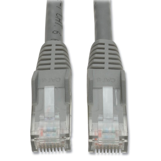 50FT Tripp Lite Cat6 RJ45 Male To RJ45 Male Ethernet Network Cable - Gray Image