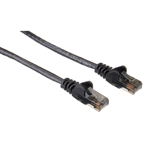 8FT Belkin RJ45 Male To RJ45 Male Cat6 Networking Cable - Black Image 8FT Belkin RJ45 Male To RJ45 Male Cat6 Networking Cable - Black Image