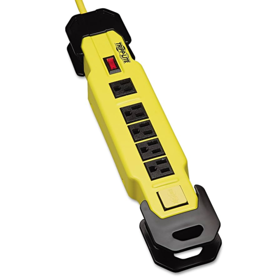 9FT Eaton Tripp Lite Series 6 Outlet Safety Power Strip - Yellow Image