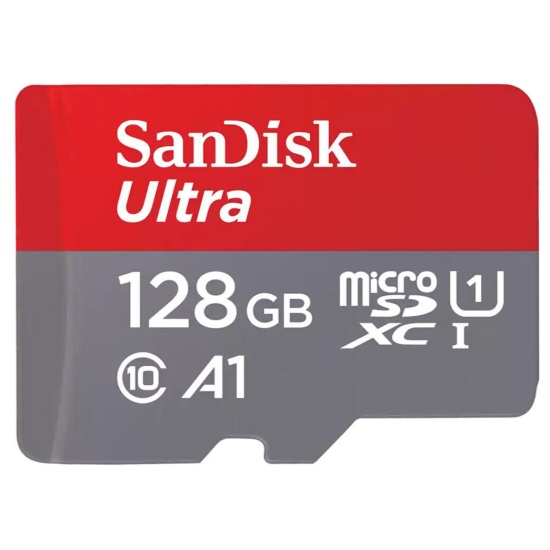 128GB SanDisk Ultra MicroSDHC CL10 Memory Card  Image