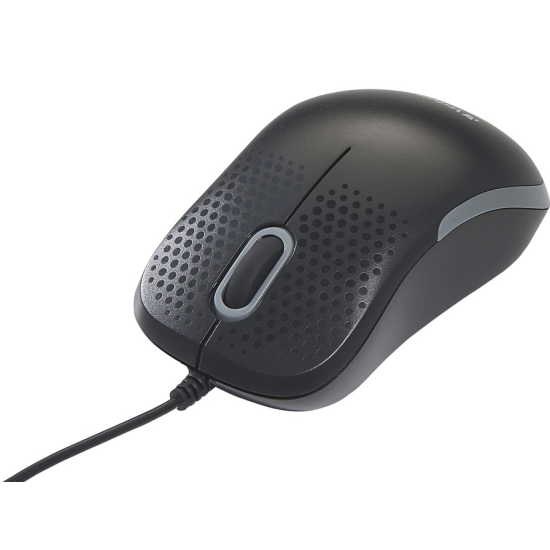 Verbatim Ambidextrous USB Type A Corded Optical Mouse - Black Image