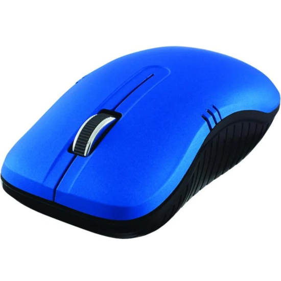Verbatim Ambidexterious Optical RF Wireless Computer Mouse - Matte Blue Image