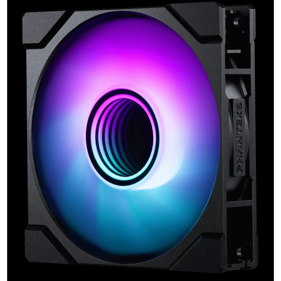 Phanteks 120MM 2000RPM Reversed Blade Computer Case Fan - Black Image