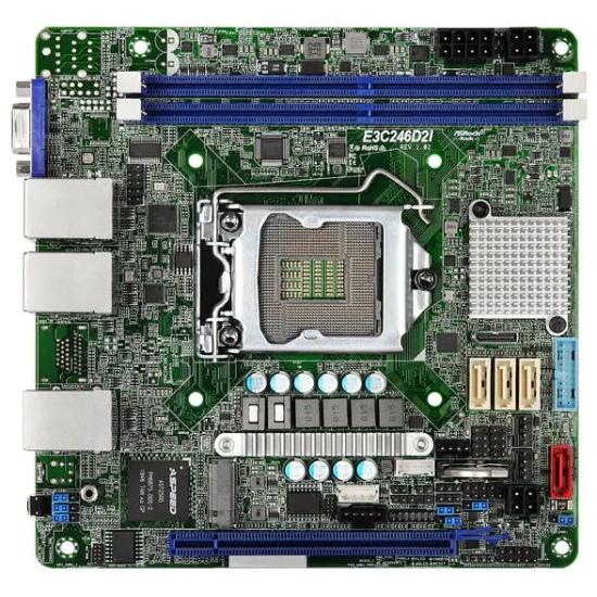 Asrock Intel C246 LGA 1151 Socket H4 Mini ITX DDR4 Motherboard Image
