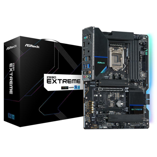 Asrock Z590 Extreme Intel Z590 LGA 1200 Socket H5 ATX DDR4-SDRAM Motherboard Image