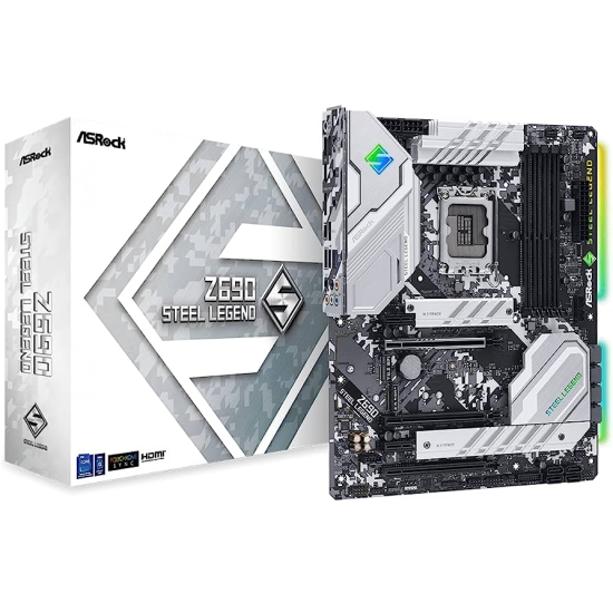 ASRock Steel Legend D5 Intel Z690 LGA1700 ATX DDR5 Motherboard Image