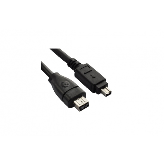 Firewire (IEEE 1394) Cable Black 180cm - 4-pin to 9-pin Connectors Image Firewire (IEEE 1394) Cable Black 180cm - 4-pin to 9-pin Connectors Image