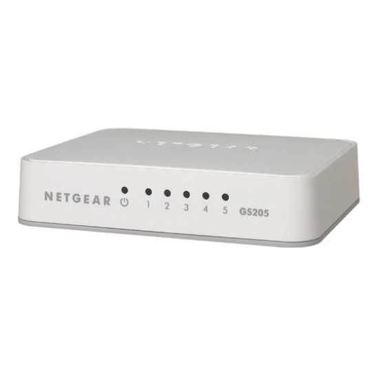 Netgear 5-Port SOHO Unmanaged Ethernet Switch (10/100/1000) - White Image