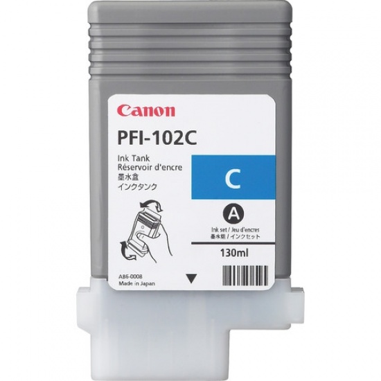 Canon PFI-102C Cyan Ink Cartridge Image