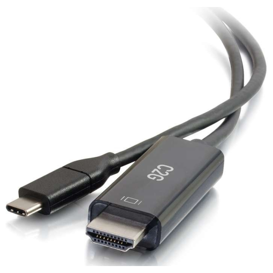 10FT C2G USB Type C Male To HDMI Male Adapter Cable - Black  Image