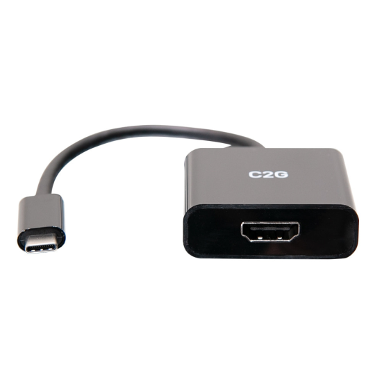 C2G USB Type C Male To 4K HDMI Female Video Adapter - Black Image