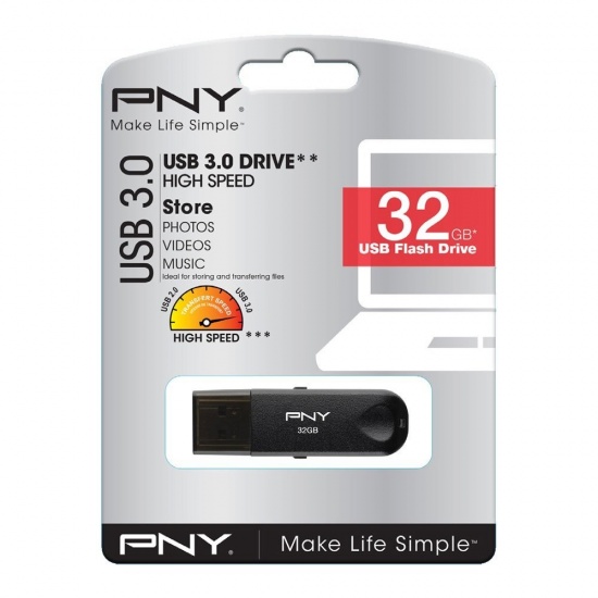 32GB PNY Attache Classic USB3.0 Flash Drive Image