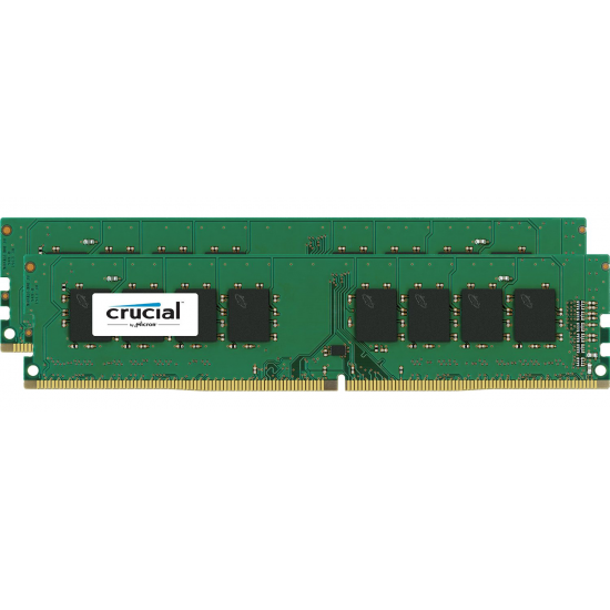 16GB Crucial DDR4 2400MHz PC4-19200 CL17 1.2V Dual Memory Kit (2 x 8GB) Image