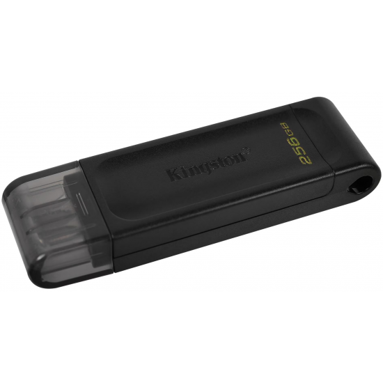 256GB Kingston Data Traveler 70 USB3.2 Type C Flash Drive - Black Image