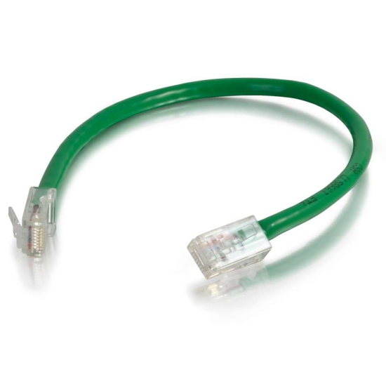 6IN C2G Cat6 RJ-45 Male To RJ-45 Male Non Booted Unshielded Ethernet Network Patch Cable - Green  Image