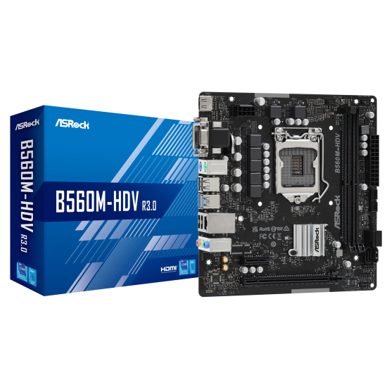 ASRock Intel B560 LGA 1700 Micro ATX DDR4 Motherboard Image