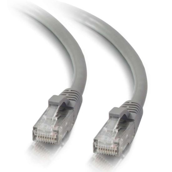 6FT C2G RJ-45 Male To RJ-45 Male Cat5e Snagless Unshielded Ethernet Patch Cable - Gray   Image