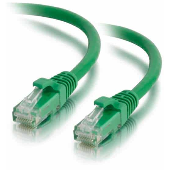 2FT C2G RJ-45 Male To RJ-45 Male Cat5e Snagless Unshielded Network Patch Cable - Green Image