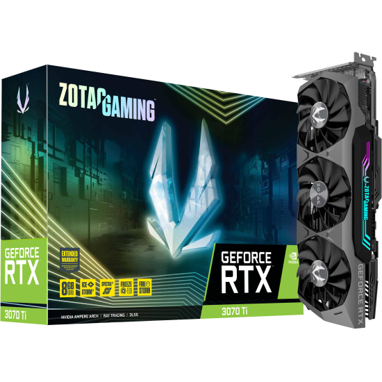 Zotac NVIDIA GeForce RTX 3070 Ti 8GB GDDR6X Gaming Graphics Card Image