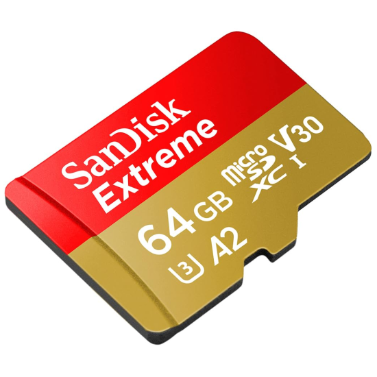 64GB SanDisk Extreme Micro SDXC Memory Card Image