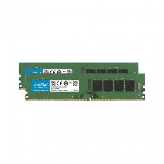 32GB Crucial DDR4 2666MHz PC4-21300 CL19 1.2V Dual Memory Kit (2 x 16GB) Image