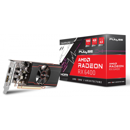 Sapphire Pulse AMD Radeon RX 6400 4GB GDDR6 Graphics Card Image