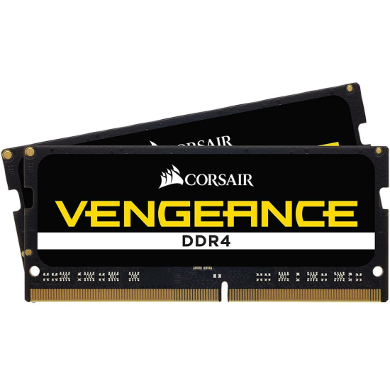 32GB Corsair Vengeance DDR4 SO-DIMM 3200MHz CL22 Dual Memory Kit (2x16GB) - Black Image