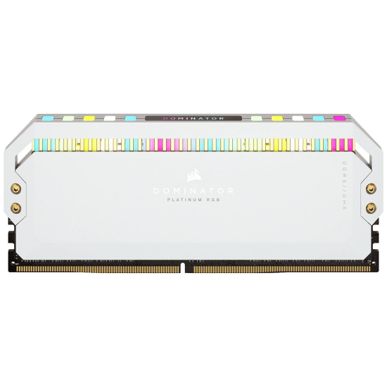 64GB Corsair Dominator DDR5 5200MHz CL40 Dual Memory Kit (2 x 32GB) - White Image