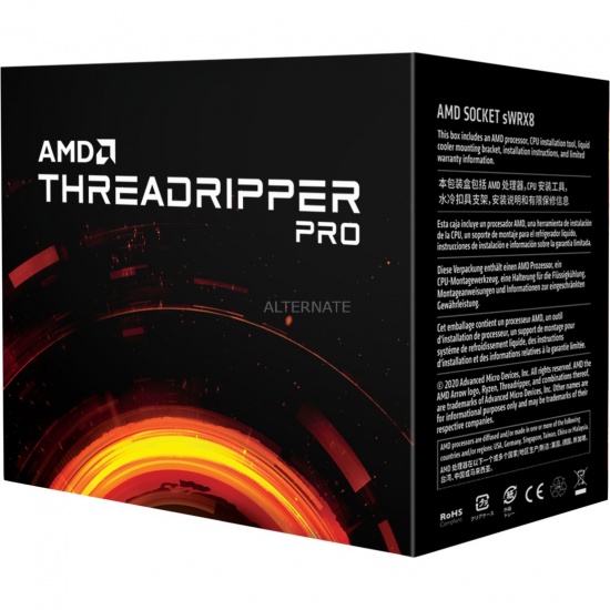 AMD 3955WX 4.2GHZ Threadipper Pro 64MB L3 Desktop Processor Boxed Image AMD 3955WX 4.2GHZ Threadipper Pro 64MB L3 Desktop Processor Boxed Image