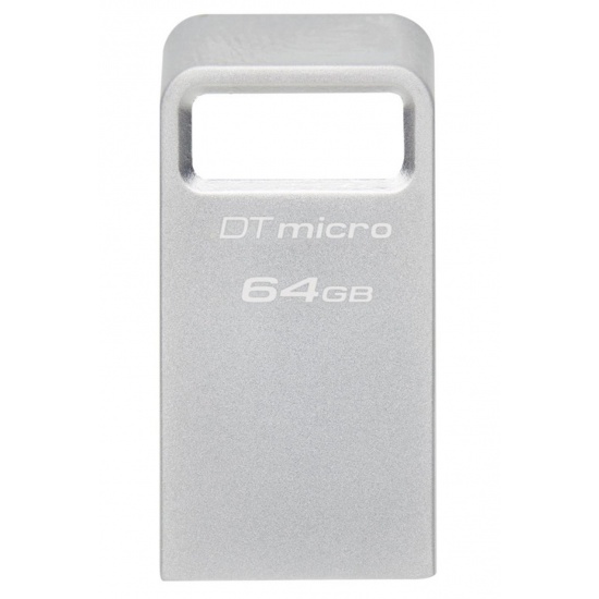 64GB Kingston Technology DataTraveler Micro USB3.2 Type-A Flash Drive - Silver Image