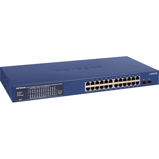 Netgear 24 Port PoE Managed L2/L3/L4 Gigabit Ethernet Switch - Blue Image