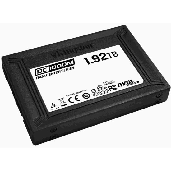 1.92TB Kingston Data Center DC1500M 2.5 Inch PCIe 3.0 x 4 Internal Solid State Drive Image