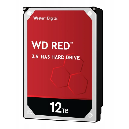 12TB Western Digital WD Red Plus 3.5 Inch Serial ATA III Internal Hard Drive Image