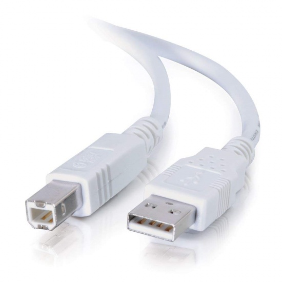 C2G 1M USB2.0 Type-A to Type-B Cable - White Image