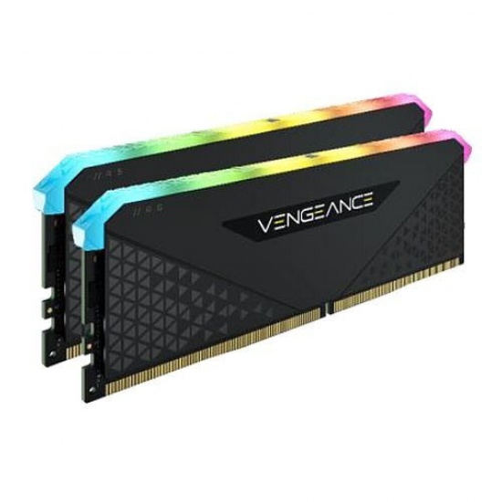 16GB Corsair Vengeance 3200MHz DDR4 Dual Memory Kit (2 x 8GB) - Black Image