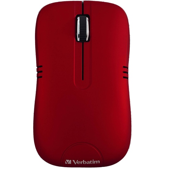 Verbatim Ambidextrous RF Wireless Optical Mouse - Matte Red Image