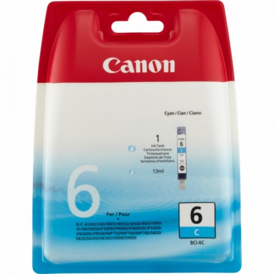Canon BCI-6 Cyan Ink Cartridge Image