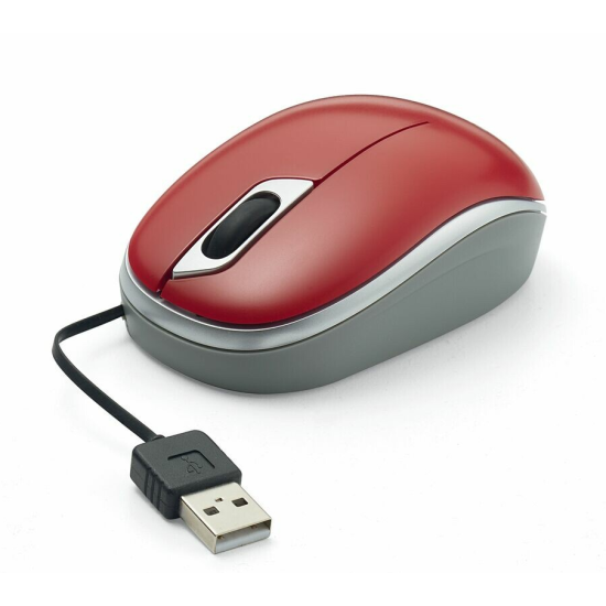Verbatim Ambidextrous USB Type A Optical Mouse - Red Image